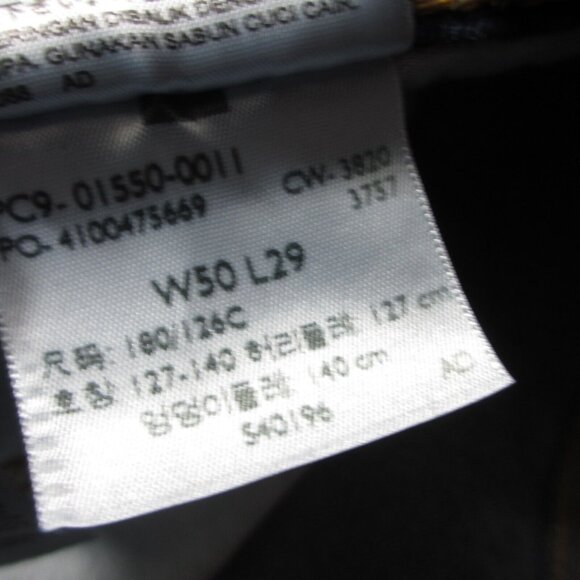 Levi's Men's 550 Jeans Straight Leg Dark Wash Size 50 x 29 - Picture 8 of 11